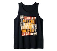 Car Mechanic Build It Tune It Race It Break It Fix It Repeat Tank Top