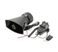 Car Megaphone 5 Tone Alarm Horn 12V 110dB Loud Speaker Fire Ambulance Blaring Police Siren