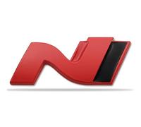 Car Metal Badge Emblem for Hyundai Elantra Veloster Kona i20 i30 N Line, Car Body Self Adhesive Sticker Decals Decorations Exterior Styling Accessories,H