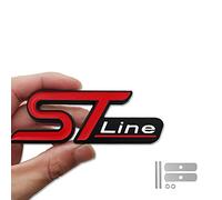 Car Metal ST Line Emblem Front Grille Body Trunk Decoration Sticker Decal (Grille)