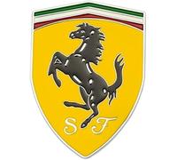 Car Metal Sticker For Ferrari Portofino SF90 Roma F8 812 458 296 430 F12 3D Car Side Emblem Window Decal Stickers Exterior Styling Decoration Auto Accessories