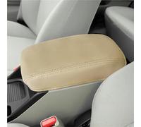 Car Microfiber Leather Interior Car Accessories Center Armrest Box Cover Sticker Trim For Civic 9th Sedan 2012-2015 Hand Support(Beige3)