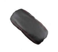 Car Microfiber Leather Interior Center Console Lid Armrest Box Cover Protective Trim For Mazda 3 2019 2020 2021 soft(Black-red line)