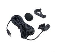 Car Microphone with 2.5mm Connector and 5m Shielded Cable, External Hands- Mic Compatible with Car For DVD GPS Navigator, High Sensitivity N