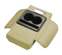 Car Middle Console Cover,Protective Waterproof Cushion with Cup Phone Holder - Arm Rest Box Protector | for Daily Commuting Snacktime Activities Family Long-drive Camping Travel Trip SUV Vehicle