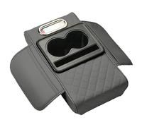 Car Middle Console Cover - Waterproof Armrest Protector Pad, Built-In Cup Holder | Multifunctional Cushion Topper, Tissue Box Organizer for Suv Setup, Truck Interior Upgrade, Vehicle Storage Aid, Driv