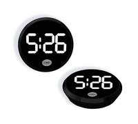 Car Mini Digital Clock for Dashboard,Small Mini Car Dashboard Accessories,Universal Luminous Mi/ni Digital Clocks for Dash/board,C/ar Dashbo/ard Accessories,Ca/r Dig/ital Clock,Ca/r Decorations,White