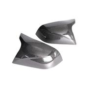 Car Mirror Cap For Tesla For Model 3 For Model3 For M3 2017-2023 Gloss Black Caps Carbon Fiber Pattern Black Rearview Mirror Cover Replacement Automobile Side RearView Cover(Carbon pattern 1 set)