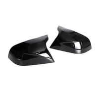 Car Mirror Cap For Tesla For Model 3 For Model3 For M3 2017-2023 Gloss Black Caps Carbon Fiber Pattern Black Rearview Mirror Cover Replacement Automobile Side RearView Cover(Black 1 set)