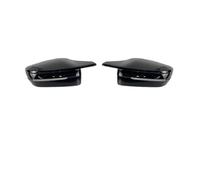 Car Mirror Case for 3 4 5 7 8 Series Carbon Fiber Bright Black G30 G38 G22 G23 G11 G12 G15 G16 M3 M4 Style G20 G21 Car Side Mirror Cover Car Side Mirror Cover(LHD-Black)