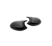 Car Mirror Case for E90 E91 E92 E93 E81 E87 E82 E88 3 1 Series M Replacement Rearview Side Mirror Covers Cap Accessories Carbon Fiber Gloss Car Side Mirror Cover(Black)