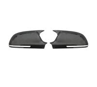 Car Mirror Cover Cap For A4 S4 For A5 S5 B8 8K For A6 S6 4F C6 A8 S8 D3 Q3 SQ3 2012-2015 For A3 8P Black Horn Add On Side Rear View Mirror Cap Cover(Carbon fiber pattern)