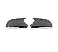 Car Mirror Cover Cap For A4 S4 For A5 S5 B8 8K For A6 S6 4F C6 A8 S8 D3 Q3 SQ3 2012-2015 For A3 8P Black Horn Add On Side Rear View Mirror Cap Cover(Bright black)
