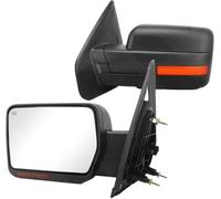 Car Mirror Cover For Raptor 2007-2014 For Pickup For Truck Side Mirrors Heated Single Light