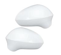 Car Mirror Cover For Seat For Ibiza 6J For MK4 2008 - 2017 | Rearview Mirror Cover Cap Glossy Black Side Mirror Cover Cap Car Accessories(1 pair white)