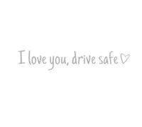 Car Mirror Decal | Drive Safe Interior Decor | I Love You Rearview Mirror Decal - for SUV Pickups Scooters Dashboard Phone Cup Laptop Window Highway Night