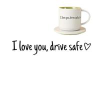 Car Mirror Decal - Drive Safe Interior Decor,Windshield Car Rear View Window Decals | for Auto Automotive Motorbike Motorcycle Sedans Pickups Scooters SUV Dashboard Window Birthday