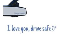 Car Mirror Decal,Drive Safe Vehicle Accessories | I Love You Car Windshield Mirror Sticker,for Trucks Motorbikes Sedans SUV Pickups Scooters Dashboard Window Night Driving Drivers