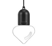 Car Mirror Decor - Heart Bulb Shape Glow Decor | Anti Glare Vintage Rearview Mirror Charm,for Automobile, SUV, RV, Tractor, Trailer, Vehicle, Door, Home
