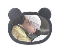 Car Mirror for Baby 360 Degree Rotating,Backseat Baby Mirror Rear Facing - Shatterproof Rearview Observation Monitor with Cartoon Frame Safety for Registry, Backseat Stroller