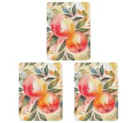 Car Mirror Hanging Air Freshener Exquisite Colorful Peach Watercolor Design Printed Car Aromatherapy Sheet Car Aromatherapy Tablets Scented Car Perfume Air Freshener