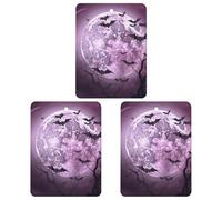 Car Mirror Hanging Air Freshener Exquisite Purple Moon Printed Car Aromatherapy Sheet Car Aromatherapy Tablets Scented Car Perfume Air Freshener