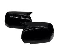 Car Mirror Housing Compatible With BMW For X5 E53 1999 2000 2001 2002 2003 2004 2005 2006 Car Exterior Rearview Side Mirror Cover For Wing Cap Horn Style(Black A)