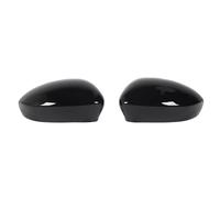 Car Mirror Housing Compatible With Fiat 500 2007-2020 2Pcs Door Side Exterior Rearview Mirror Housing Casing Cover For Wing Auto Parts Styling Accessories(Black A)