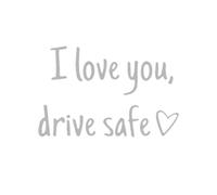 Car Mirror Stickers,Drive Safe Interior Decor - I Love You Rearview Mirror Decal | for Trucks Motorbikes Sedans SUV Pickups Scooters Dashboard Window Night Driving Drivers