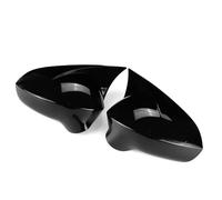 Car Mirror Trim Cover Compatible With Seat For Exeo For 3R 2008-2010 2011 2012 2013 Car Rearview Side Mirror Cover Cap Door Housing Shell Trim ABS Carbon/Black Bright