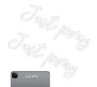 Car Mirrors Decal, Just Pray Car Stickers Accessories, Window Decals, Waterproof Water Bottle Stickers, Laptop Bumper Sticker