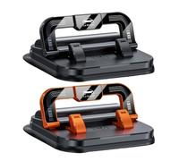 Car Mobile Holder - 360 Degree Rotating Adjustable Suction Base Stand Size Universal, Dashboard Windshield Cradle, Secure Grip Accessory | Travel Driving Support Gift For Family Friends Men