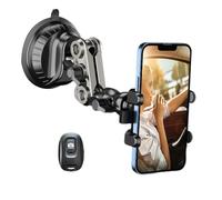 Car Mobile Phone Holder - Strong Suction Base, Universal Dashboard Holder, Anti-Shake Holder, Adjustable 360 Rotation, Hands-Free Grip | Telefonic Holder