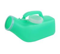 Car Mobile Toilet Spill Proof Portable Urinal Storage Urinary Bottle Unisex Plastic Urinal Toilet Aid Journey Travel(Men Green)