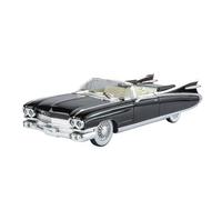 car mode 1:24 For Cadillac The Hillbilly Cat 1959 Series 62 Luxury Car Alloy Diecast Model Indoor Desktop Decoration Ornaments alloy Diecast(Black- no box)