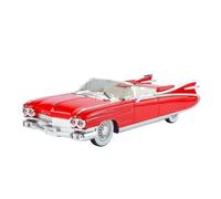 car mode 1:24 For Cadillac The Hillbilly Cat 1959 Series 62 Luxury Car Alloy Diecast Model Indoor Desktop Decoration Ornaments alloy Diecast(Red- no box)