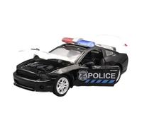 car mode 1:32 Die Casting Model Alloy Police Car Model Double Door Openable Pendulum Power Back Ornament Fine Collection alloy Diecast(Black)