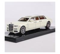 car mode 1:64 For Rolls-Royce Phantom Extended Alloy Car Diecast Model Simulation Classic Static Ornament Replica Collectible alloy Diecast(WHITE)