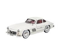 car model 1:24 for 300SL Classic Car Alloy Diecast Model Home Interior Decoration Ornaments Sound & Light (Batteries Not Included)(White)