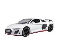 car model 1:24 for Audi R8 V10 Plus sports car model simulation alloy super not include batteries(White)