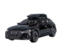 car model 1/24 for Audi RS6 Avant Station Wagon Alloy Car Model Diecast Metal Vehicles Battery not included(Blackone)