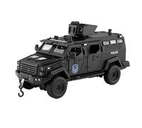 car model 1:32 for Armored Off-Road Police Alloy Die-Cast Model Car (Batteries Not Included)(Blackone)