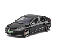 car model car decoration 1:32 Fit for Tesla for Model 3 Simulation Alloy Toy Diecast Metal Casting Car not include batteries(Blackone)