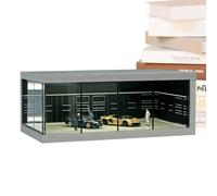 Car Model Storage Case - Dustproof Led Display Cabinet, Stackable Parking Lot Organizer Box, Clear Showcase Collector Housing | Illuminated Vehicle Toy Presentation System For Desktop Shelf Hobby Room