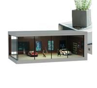 Car Model Storage Case - Illuminated Car Cabinet, Stackable Toy Shelf | Led Dustproof Display Box, Collector’s Vehicle Parking Organizer for Display Corner Station, Model Car Room, Collector's Shelf