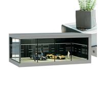 Car Model Storage Case - Illuminated Car Cabinet, Stackable Toy Shelf | Led Dustproof Display Box, Collector’s Vehicle Parking Organizer for Display Corner Station, Model Car Room, Collector's Shelf