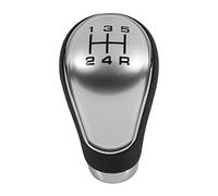 Car Modeling Parts 5 6 Speed Shift Knob Shift Lever Head, For Mazda 2/3/323/6/3 BK 2004 2005 2006 2007 2008 2009 2010 2011 2012 (Size : 5 Speed Silver)(5 Speed Silver)