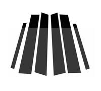 Car modification Compatible With Benz For ML-Class W164 2006 2007 2008 2009 2010 2011 6 Pcs Car Pillar Posts Door Window Trim Cover B C Column Sticker