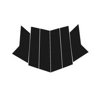 Car modification Compatible With Mazda For CX-3 CX3 DK 2014 2015 2016 2017 2018 2019 2020 2021 2022 Glossy Black Window Door Deal B C Pillar Post Cover Sticker