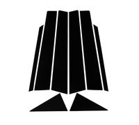 Car modification Compatible With Nissan For Sentra 2013 2014 2015 2016 2017 2018 2019 Black Car Window Sticker Door Pillar Posts Decal Trim Cover